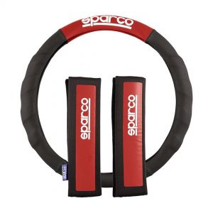 CUBRE VOLANTE SPARCO + CUBRE CINTURON