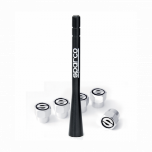 SPARCO ANTENA + TAPA VALVULA SPC1417 KIT