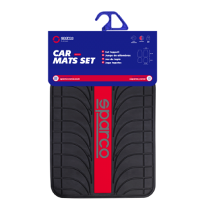SPARCO ALFOMBRA SPC1913RS NEGRO/ROJO PVC